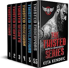 Box set of books with tattooed man on cover